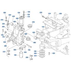 Swing Bracket Assembly for Kubota KX161-3s Mini Excavator
