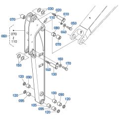 Arm Assembly for Kubota KX161-3s Mini Excavator