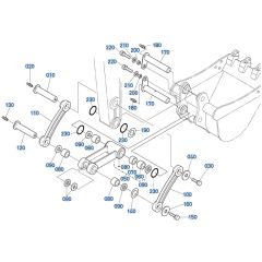 Bucket Link Assembly for Kubota KX161-3s Mini Excavator
