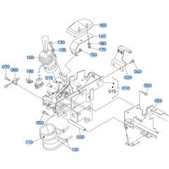 Control Lever (R/H) Assembly for Kubota KX161-3s Mini Excavator