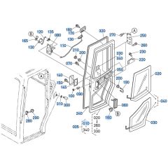 Door Assembly for Kubota KX161-3s Mini Excavator