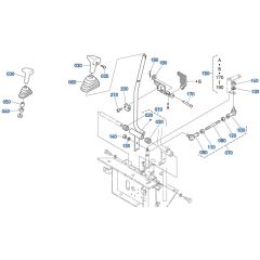 Control Lever (Travel) Assembly -1 for Kubota KX161-3s Mini Excavator