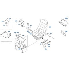 Seat Assembly for Kubota KX161-3s Mini Excavator