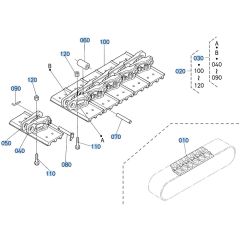 Crawler Assembly for Kubota KX161-3s Mini Excavator