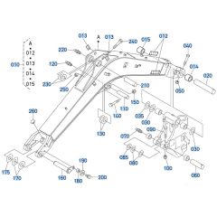 Boom Assembly for Kubota KX91-3s Mini Excavator