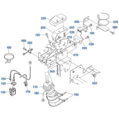 Control Lever (R/H) Assembly for Kubota KX91-3s Mini Excavator