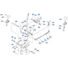 Control Lever (Travel) Assembly for Kubota KX91-3s Mini Excavator