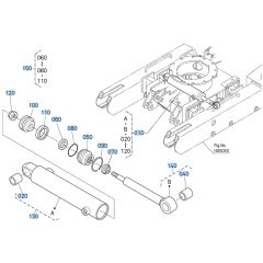Track Cylinder Assembly for Kubota