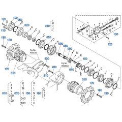 Drive Motor Assembly for Kubota