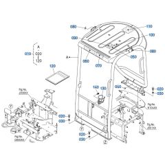 Canopy Assembly for Kubota U17-5 Mini Excavator