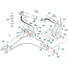 Boom Assembly for Kubota U17-5 Mini Excavator