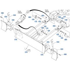 Blade Assembly for Kubota U17-5 Mini Excavator