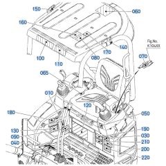 Decals (Canopy) for Kubota U17-5 Mini Excavator