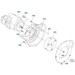 Pump Housing Assembly for Kubota U17-5 Mini Excavator
