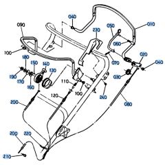 Throttle Assembly for Kubota W5021-PC Mower