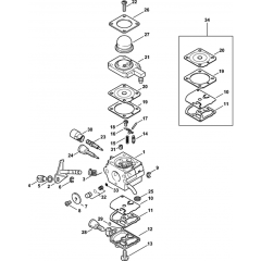 Carburetor Assembly for Stihl KW 85