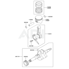 Piston/Crankshaft for KWN20A