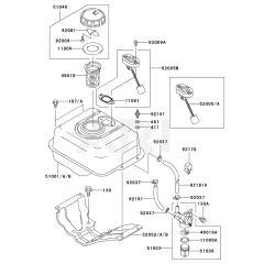 Fuel Tank & Valve for KWN20A