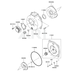 Kawasaki KWN20A Pump Housing
