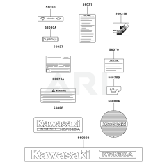 Label for Kawasaki KWN30A Pump