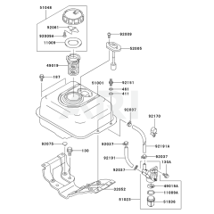 Fuel Tank & Valve for KWN30A