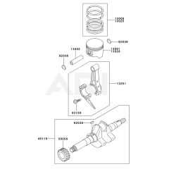Piston/Crankshaft for KWS20A