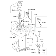 Fuel Tank & Valve for KWS20A