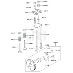 Valve/Camshaft for Kawasaki KWS30A