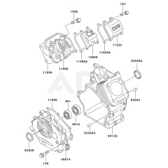 Cylinder & Crankcase for KWS30A