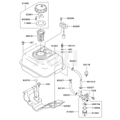 Fuel Tank & Valve for KWS30A