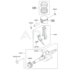 Piston/Crankshaft for KWT20A
