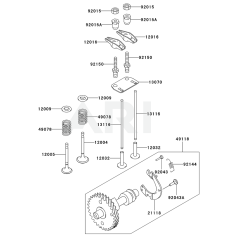 Valve/Camshaft for Kawasaki