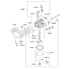 Carburettor for Kawasaki KWT20A