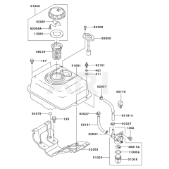 Fuel Tank & Valve for KWT20A
