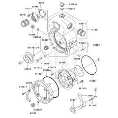 Kawasaki KWT20A Pump Housing