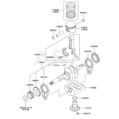Piston/Crankshaft for KWT30A