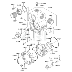 Kawasaki KWT30A Pump Housing