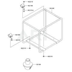 Frame/Coupling for Kawasaki KWT40A
