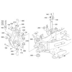 Kingpost Assembly for Kubota