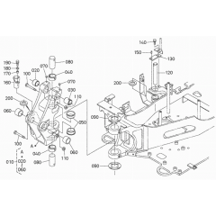 Kingpost Assembly for Kubota