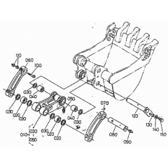 Dipper Arm/Bucket Link Assembly
