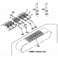 Crawler for Kubota KX101