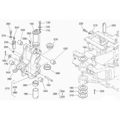 Kingpost Assembly for Kubota KX121-3S