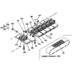 Crawler Assembly for Kubota KX151