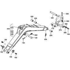 Boom Assembly for Kubota KX36-2
