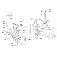 Kingpost Assembly for Kubota KX41-3