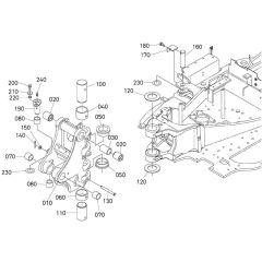 Kingpost Assembly for Kubota