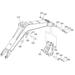 Boom Assembly for Kubota KX71-3