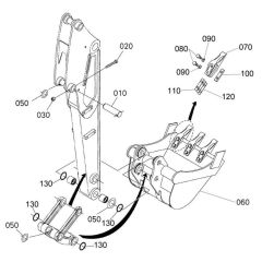 Bucket Assembly for Kubota KX71-3