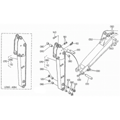 Dipper Arm Assembly for Kubota